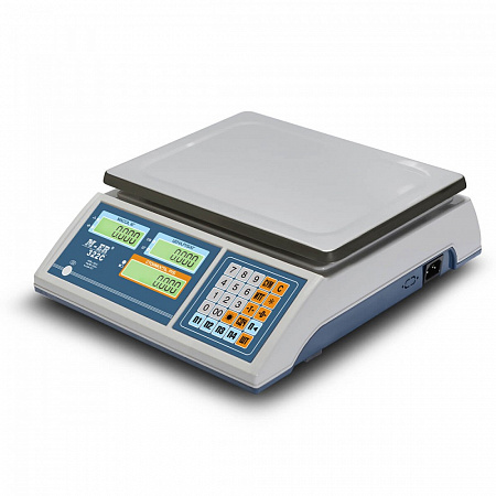 Весы торговые настольные MERTECH M-ER 322 AC "Ibby" LCD