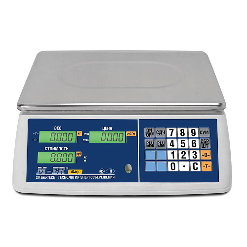 Весы торговые настольные MERTECH M-ER 223 AC &amp;quot;Mary&amp;quot; LCD